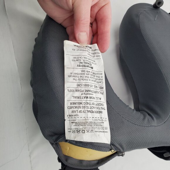 ✈️BEST IN TRAVEL! Cabeau Evolution S3 Memory Foam Neck Pillow w/ Seat Straps - Picture 7 of 8